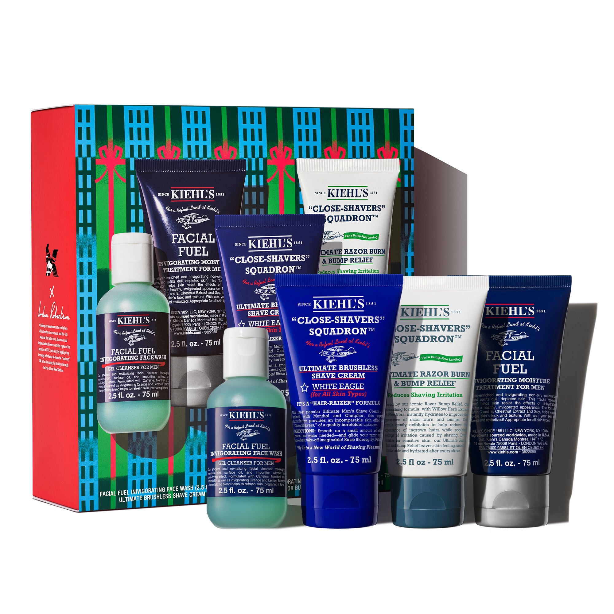 【キールズ】Kiehl's Facial Fuel フォー メン　3点セット On-the-Go Groomers Holiday 2026 Men's Gift Set | Kiehl's